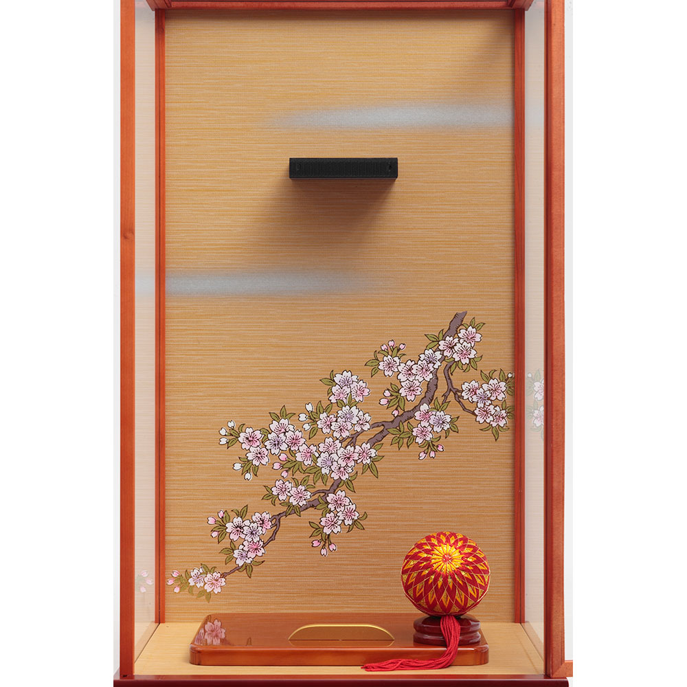 羽子板 17号 金彩 しぼり 道明寺 ガラスケース