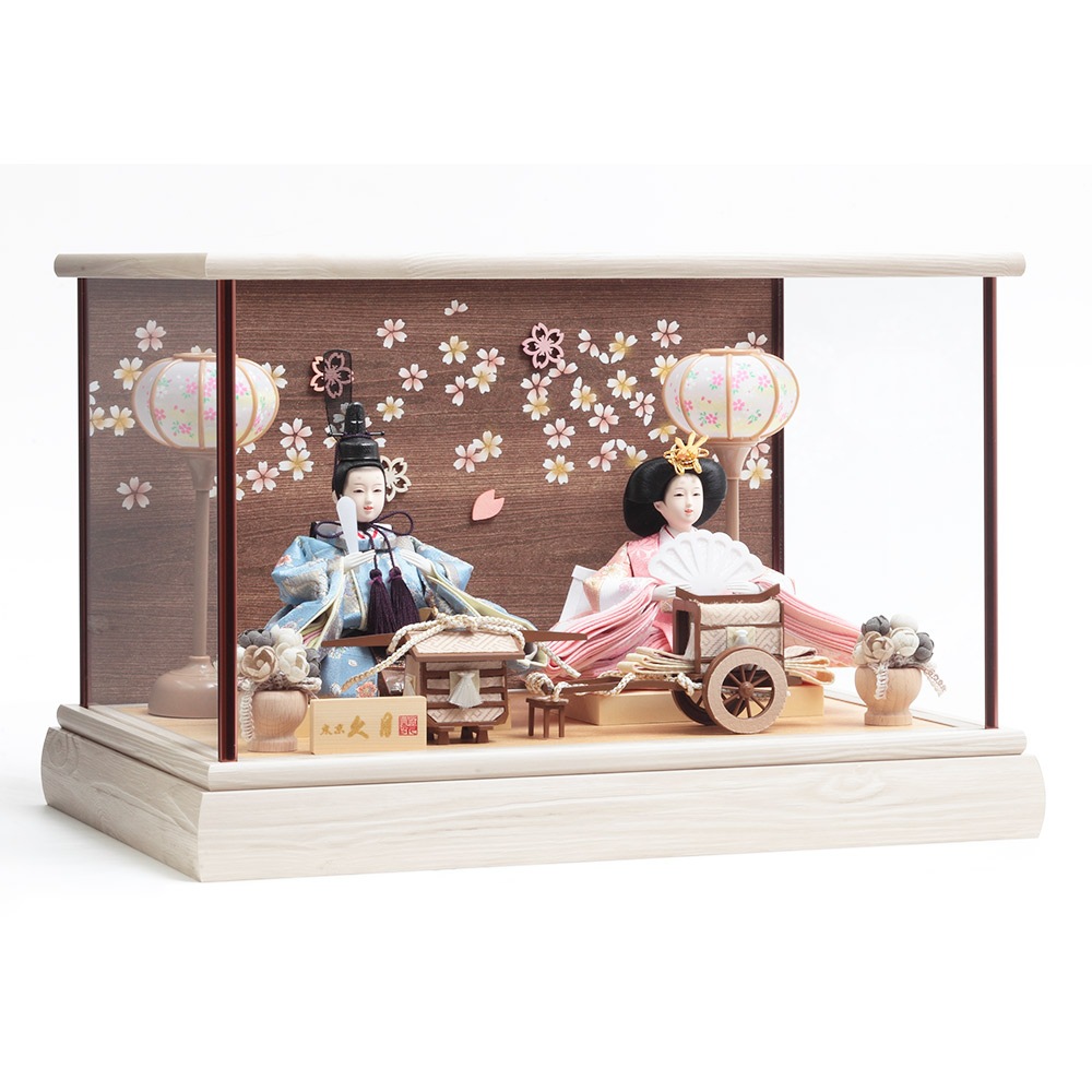 親王ケース飾り ガラスケース 6H-KK18-Z | ケース飾り | 【公式】 人形