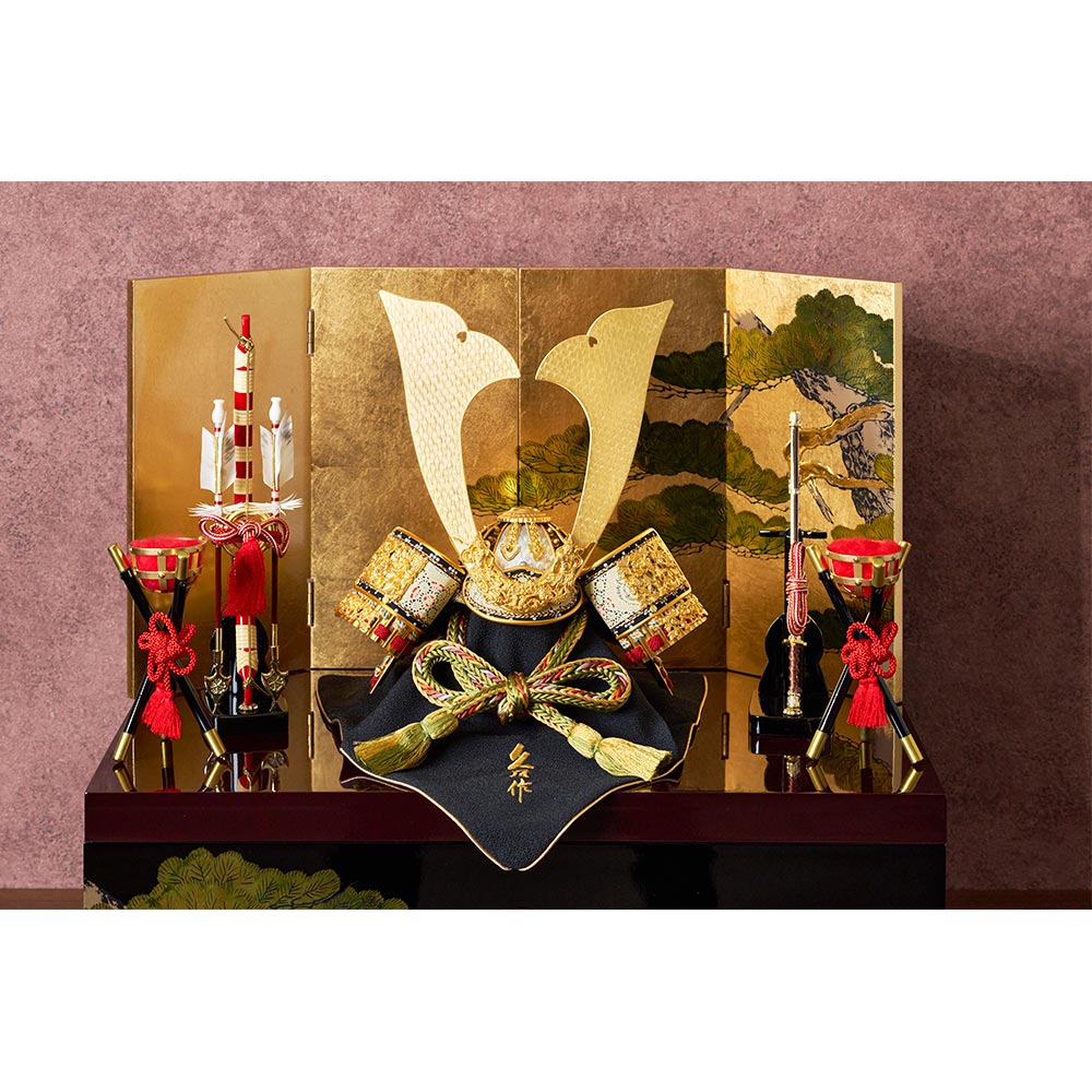 久月当主監製 仁王之兜収納飾り 6GR-S51 | 五月人形 | 【公式】 人形の