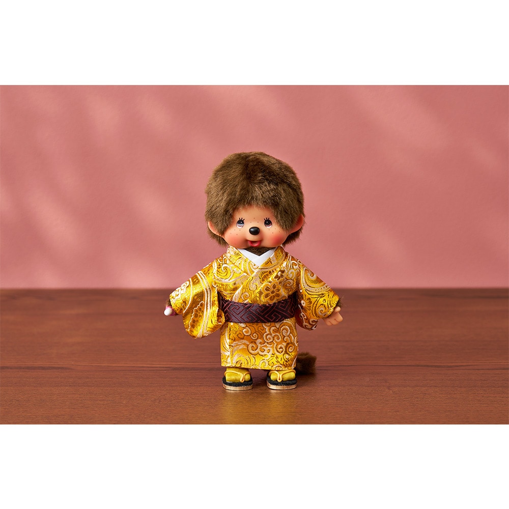 久月オリジナル お着物モンチッチ 男の子 金 IPM-80-Z | ぬいぐるみ