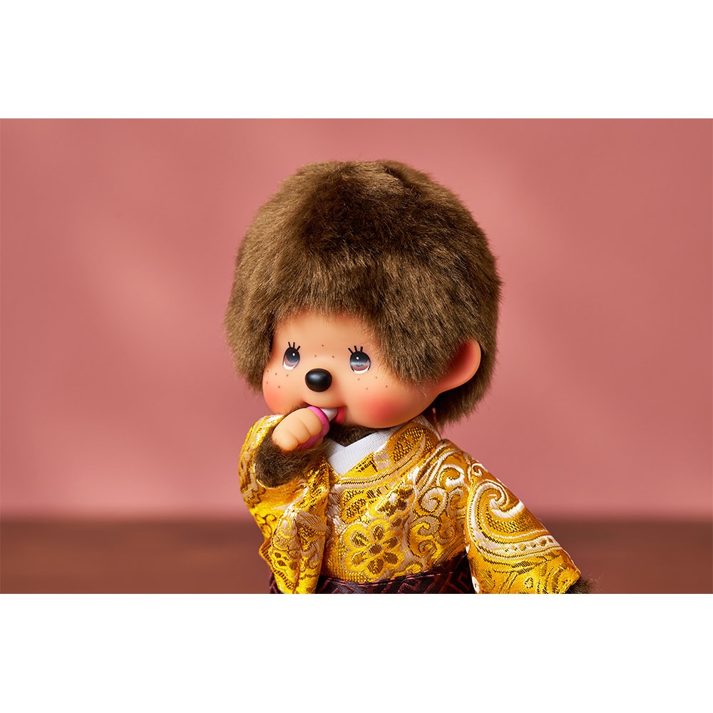 久月オリジナル お着物モンチッチ 男の子 金 IPM-80-Z | ぬいぐるみ
