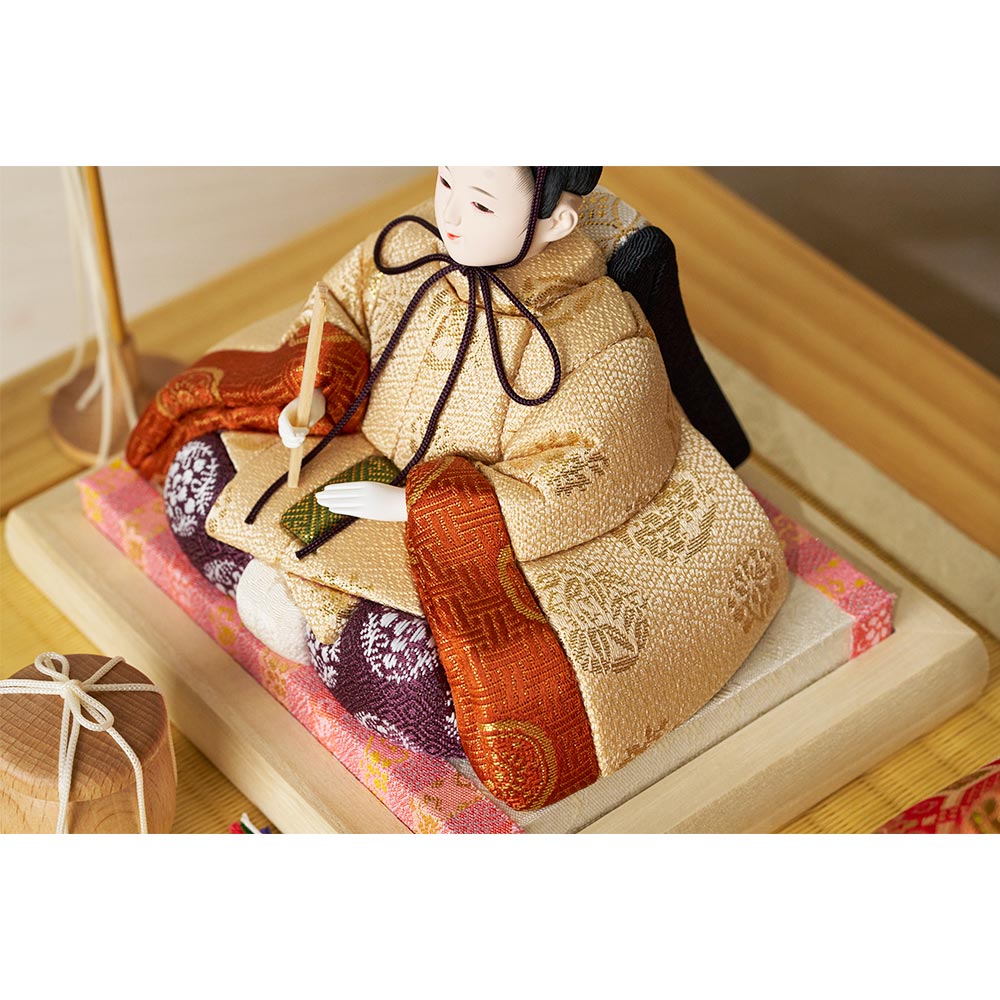 木目込 親王収納飾り ほのかシリーズ 6HR-M51-Z | 木目込飾り | 【公式