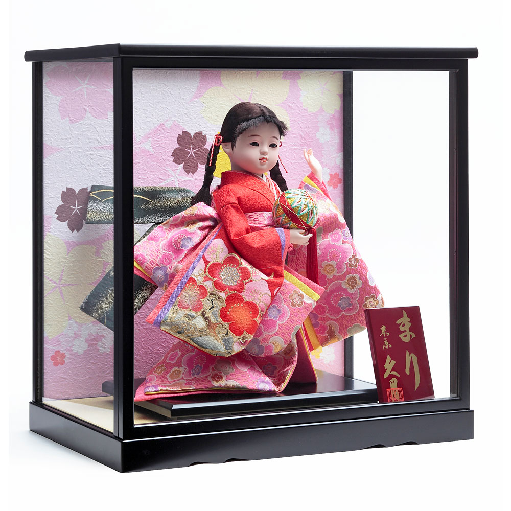 浮世人形ケース飾り まり 5H-U9 | 浮世人形 | 【公式】 人形の久月