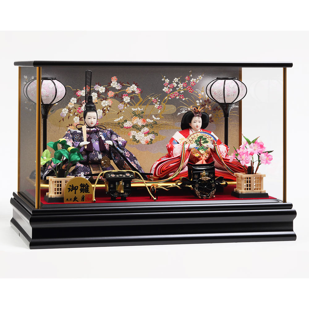 親王ケース飾り ガラスケース 6H-KK11 | ひな人形 | 【公式】 人形の久