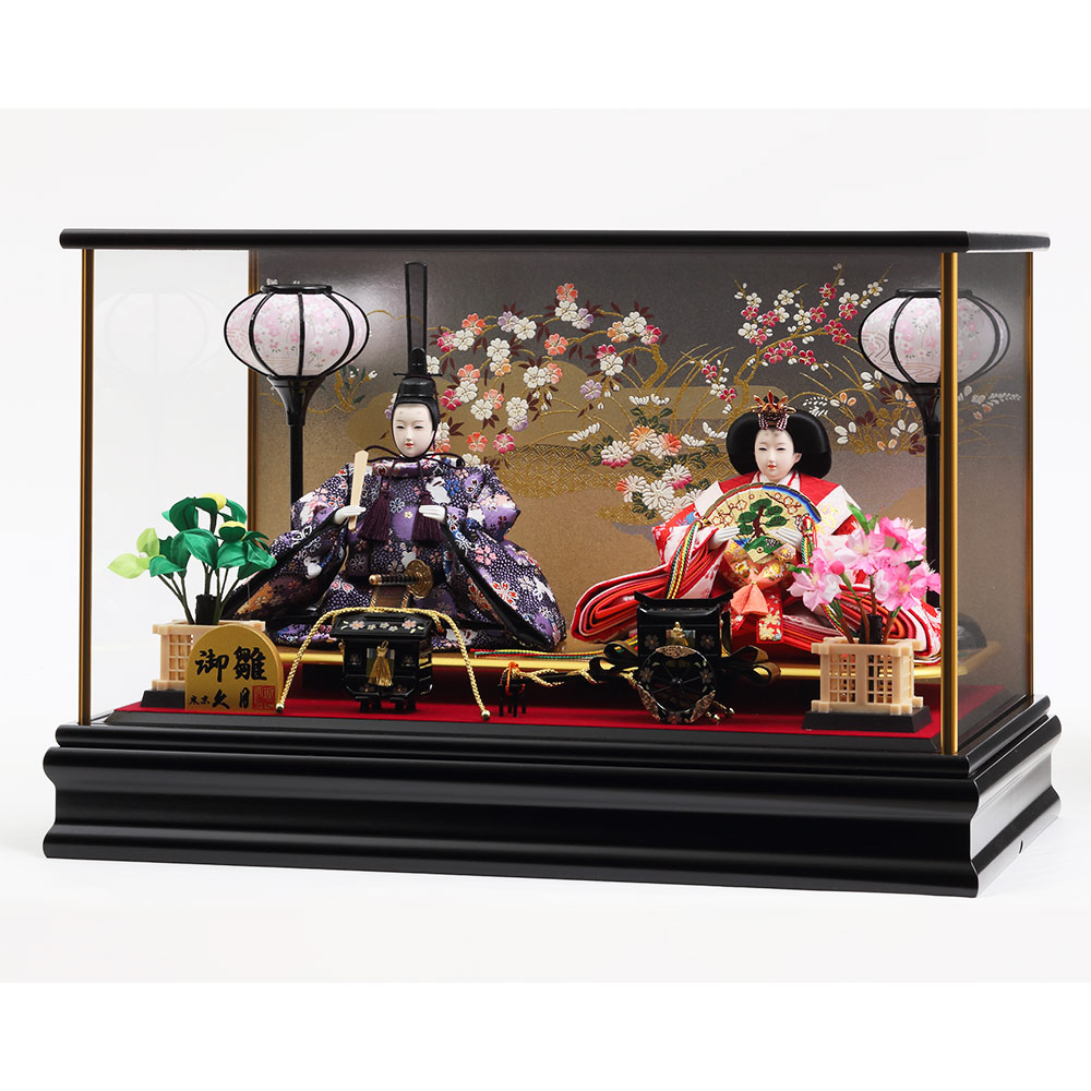 親王ケース飾り ガラスケース 6H-KK11 | ひな人形 | 【公式】 人形の久