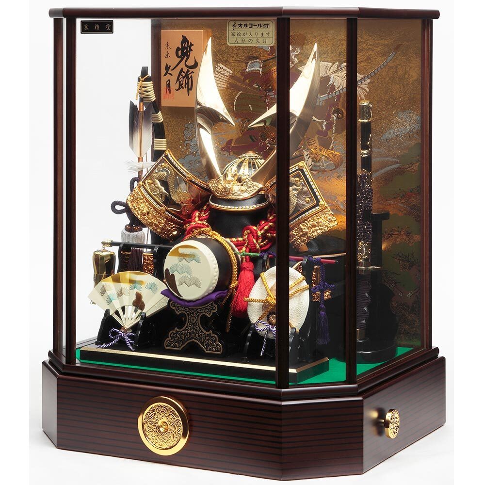 【送料無料】美品 久月 大将飾 五月人形 オルゴール ランプ付き 送料無料】美品 久月 大将飾 五月人形 オルゴール ランプ付き