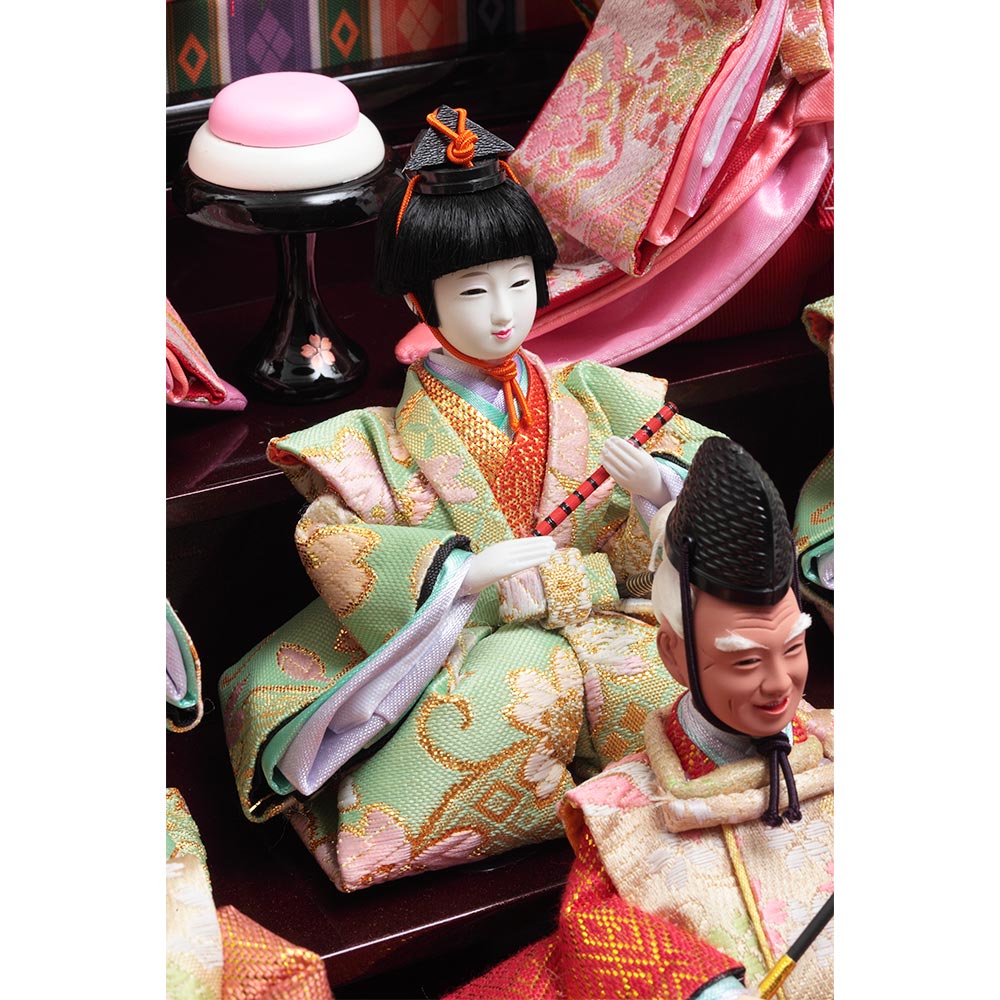 十五人ケース飾り アクリルケース オルゴール付 6H-KK36-Z | ケース