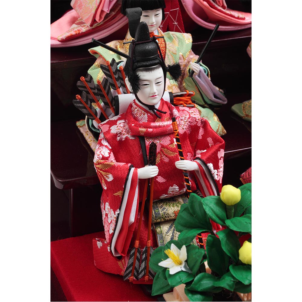 十五人ケース飾り アクリルケース オルゴール付 6H-KK36 | ケース飾り