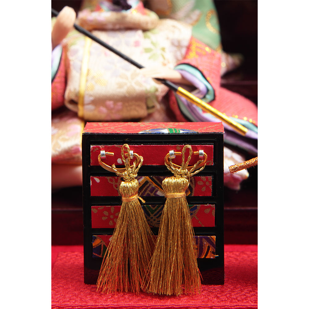 十五人ケース飾り アクリルケース オルゴール付 6H-KK36-Z | ケース