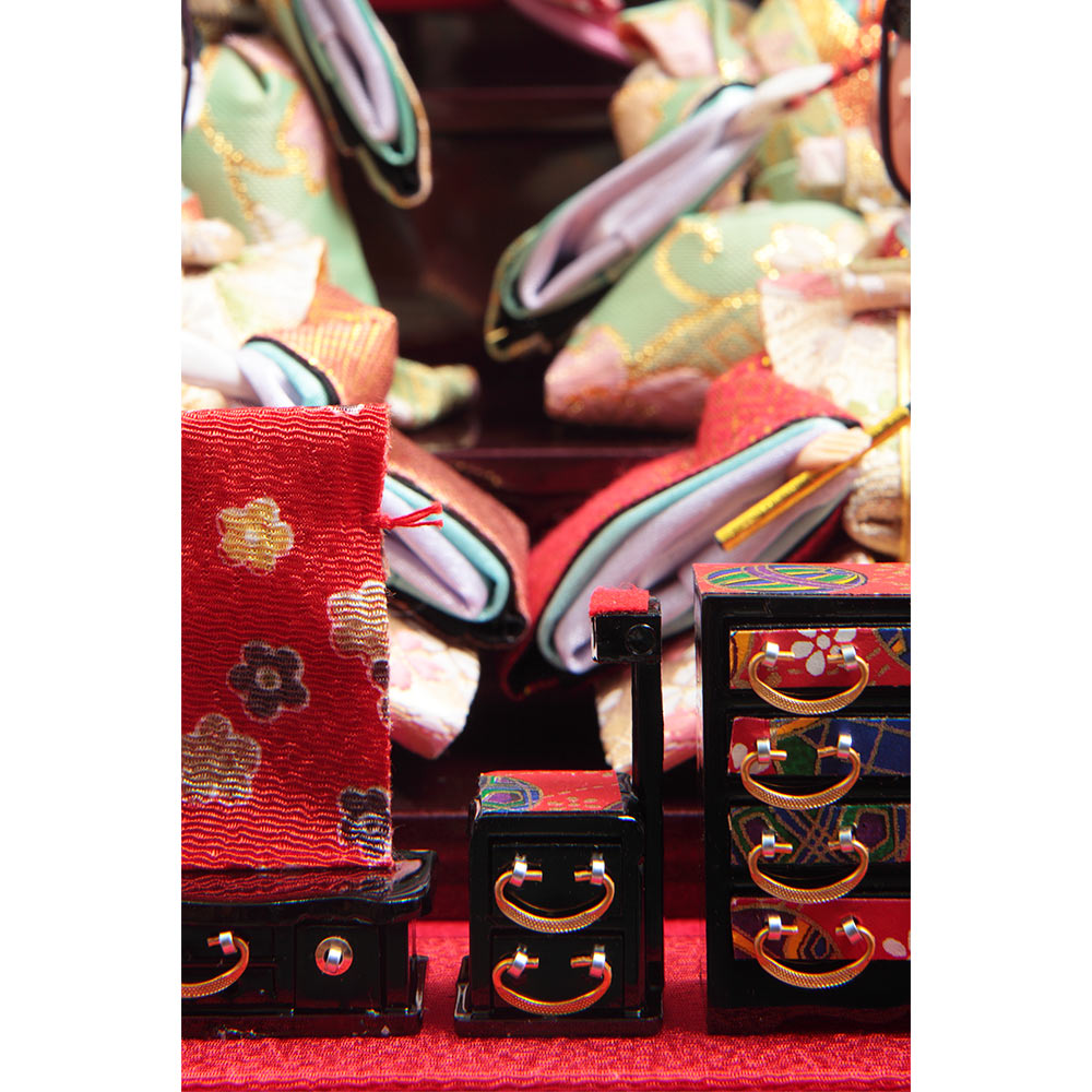 十五人ケース飾り アクリルケース オルゴール付 6H-KK36-Z | ケース