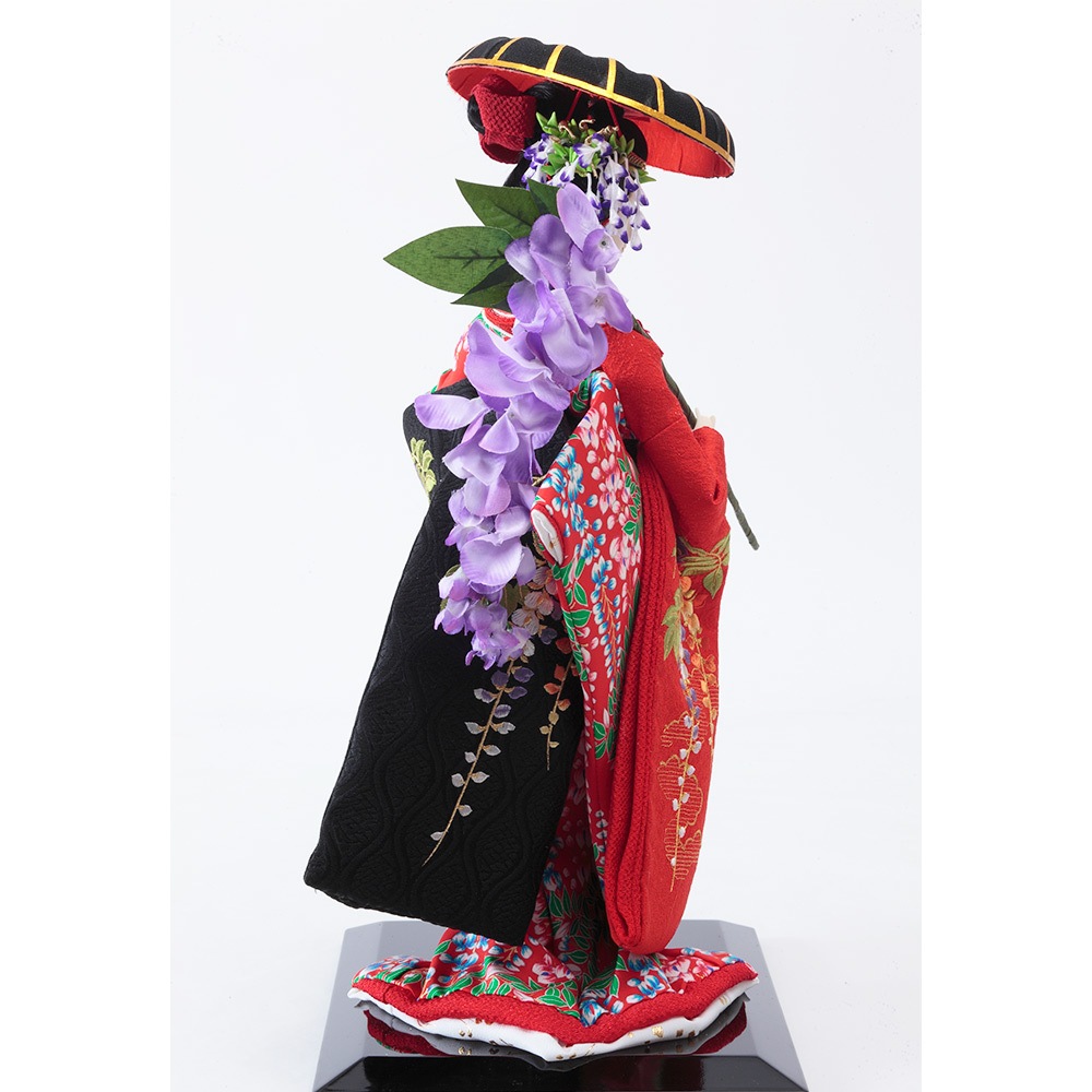 柴田家千代作 8号 尾山人形 「藤娘」 京刺繍 片袖 A2812 | 尾山