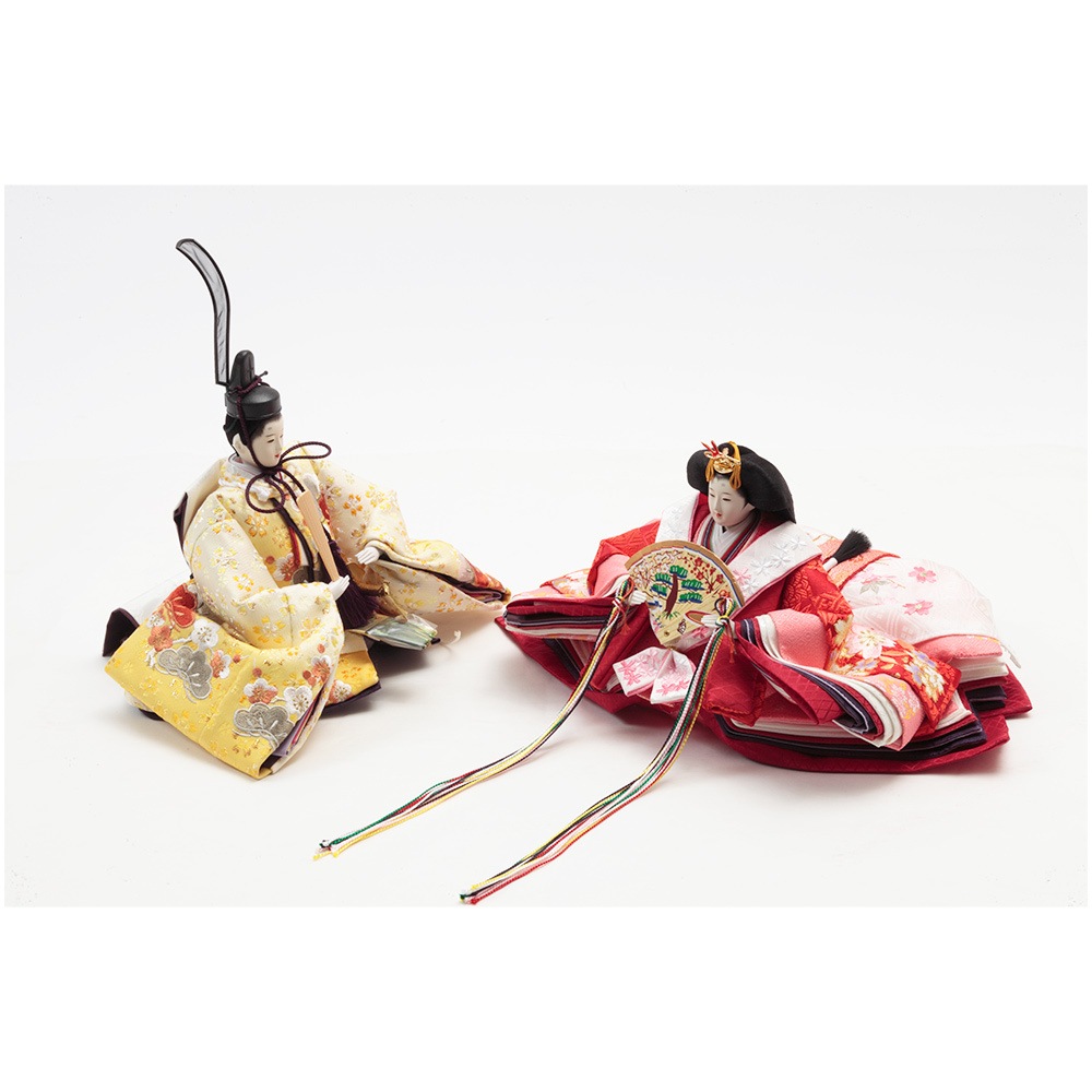 毛氈三段 親王官女飾り 73HR-G62 | 段飾り | 【公式】 人形の久月