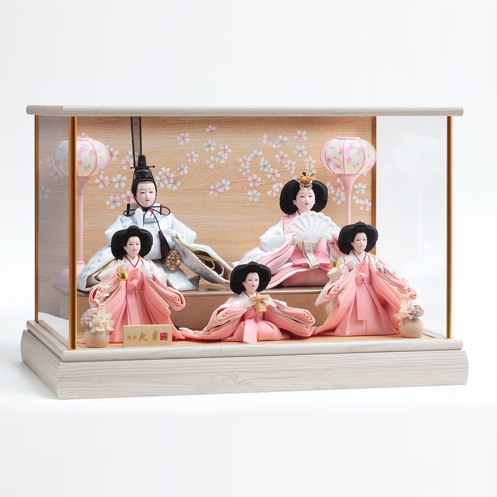 親王官女ケース飾り ガラスケース 6H-KK23-Z | ケース飾り | 【公式