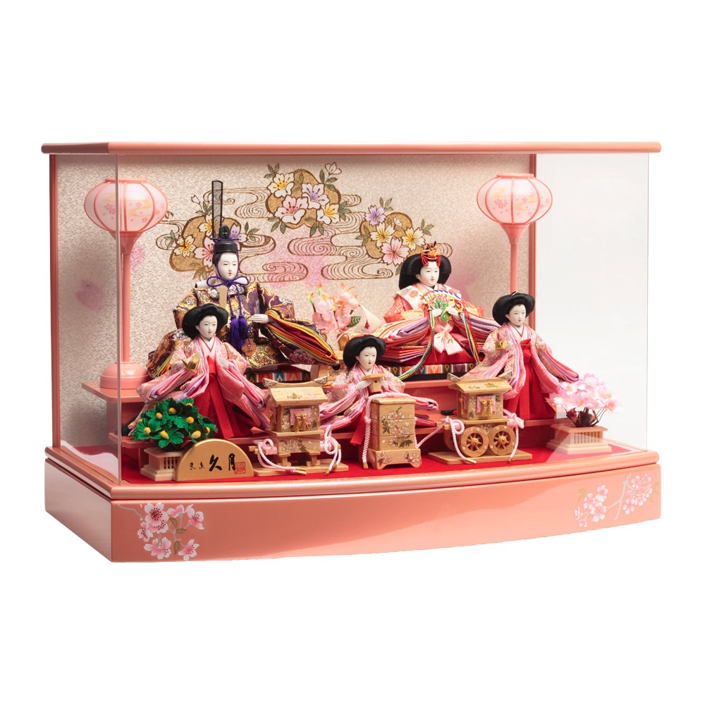 AKa5589 木目込 雛人形 ケースオルゴール付 【公式通販】