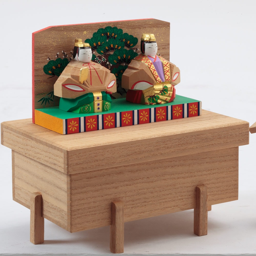 神泉作 奈良一刀彫 内裏雛 中 | すべての商品 | 【公式】 人形の久月