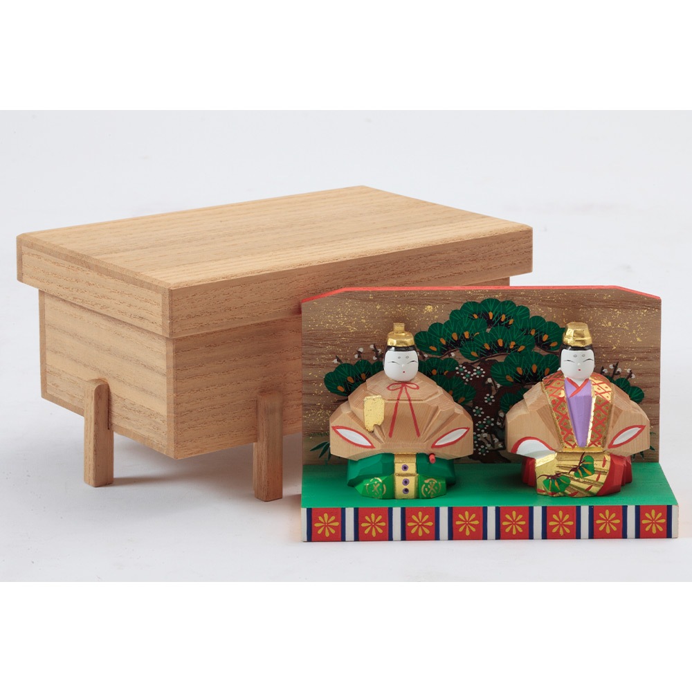 神泉作 奈良一刀彫 内裏雛 中 | すべての商品 | 【公式】 人形の久月