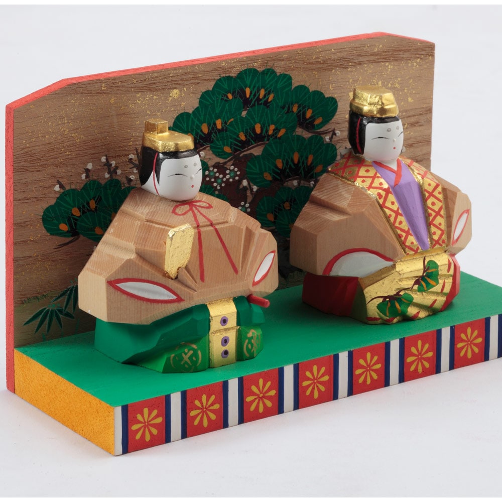 神泉作 奈良一刀彫 内裏雛 中 | すべての商品 | 【公式】 人形の久月