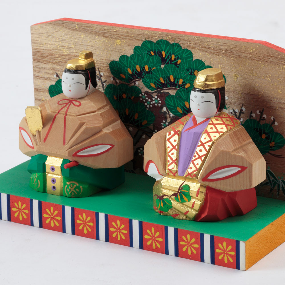 神泉作 奈良一刀彫 内裏雛 中 | すべての商品 | 【公式】 人形の久月