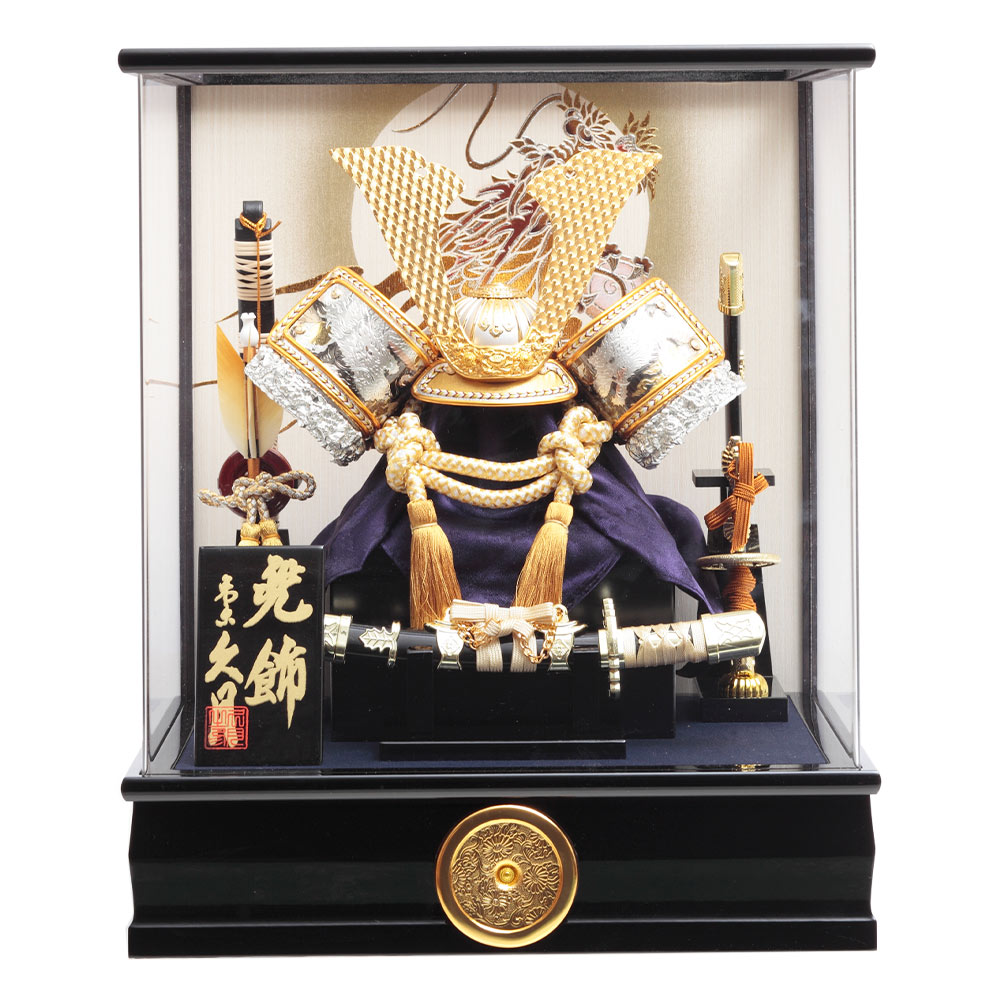 兜ケース飾り アクリルケース オルゴール付 72GR-C07 | 取付ケース飾り