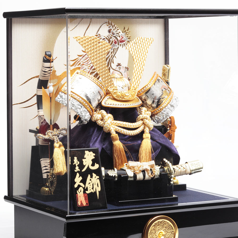 兜ケース飾り アクリルケース オルゴール付 72GR-C07 | 取付ケース飾り