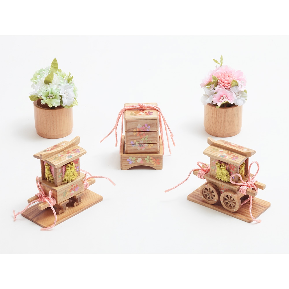 収納三段 親王官女飾り 6HR-N11-Z | 段飾り | 【公式】 人形の久月