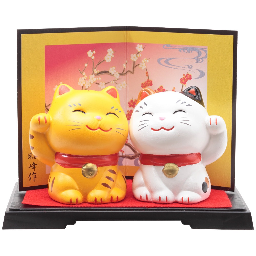 幸せ招き猫 特小 みけ・とらセット SN-036 | 招き猫 | 【公式】 人形の