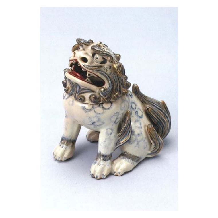 ポストカード　色絵獅子形香炉 仁清