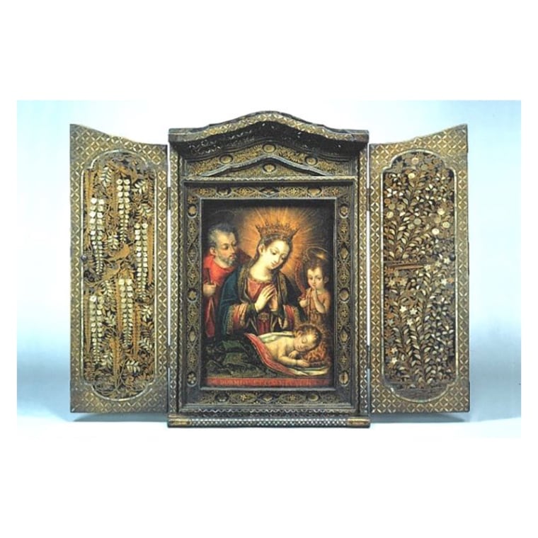 ポストカード　花鳥蒔絵螺鈿聖龕