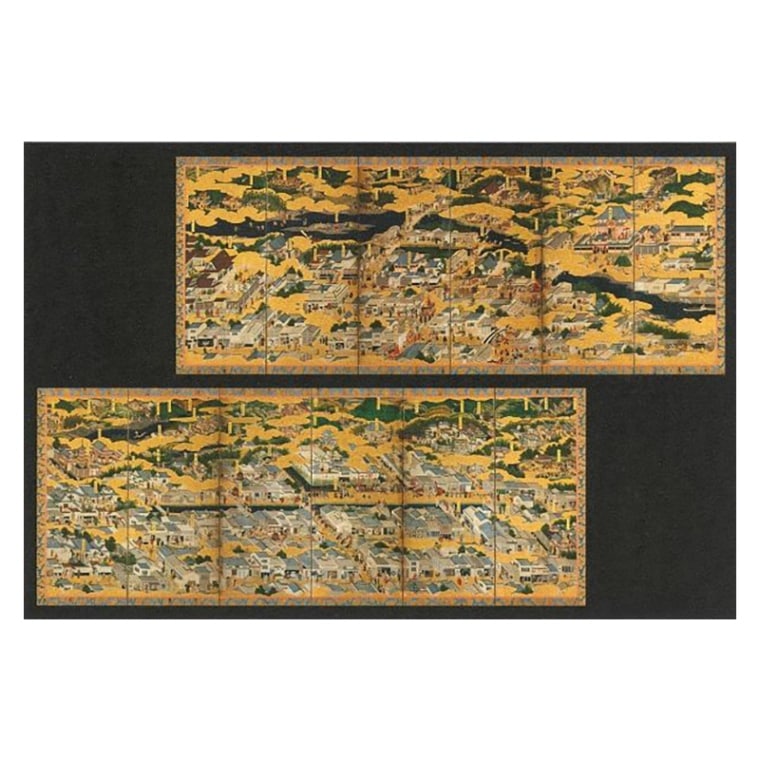 ポストカード　洛中洛外図屏風