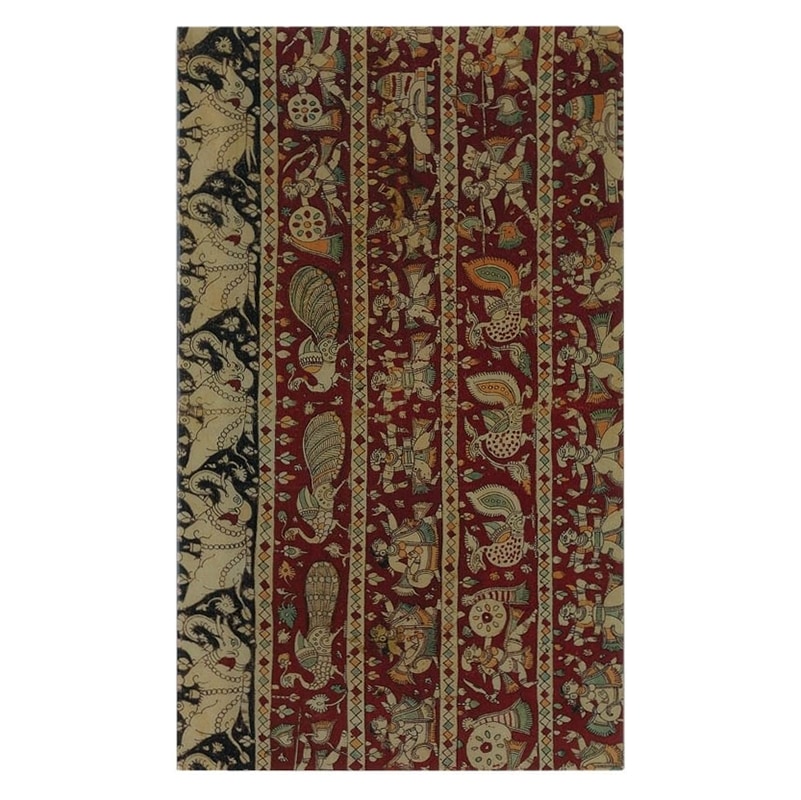 チケットホルダー 赤地段狩猟舞踏文様更紗儀礼用布 | すべての商品