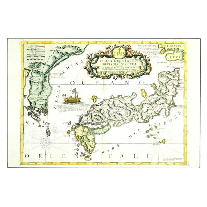 ポストカード 日本・朝鮮図