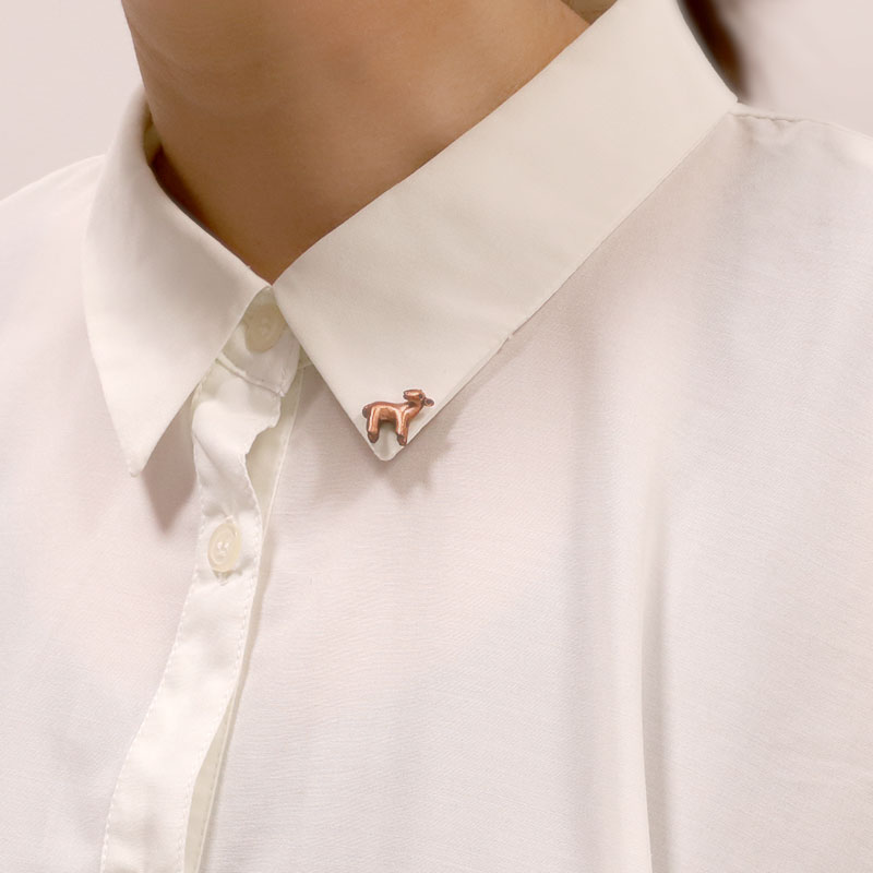 鹿埴輪　ピンブローチ