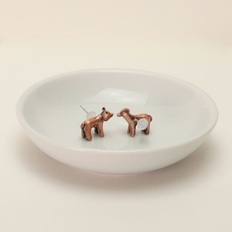 鹿埴輪　スタッドピアス