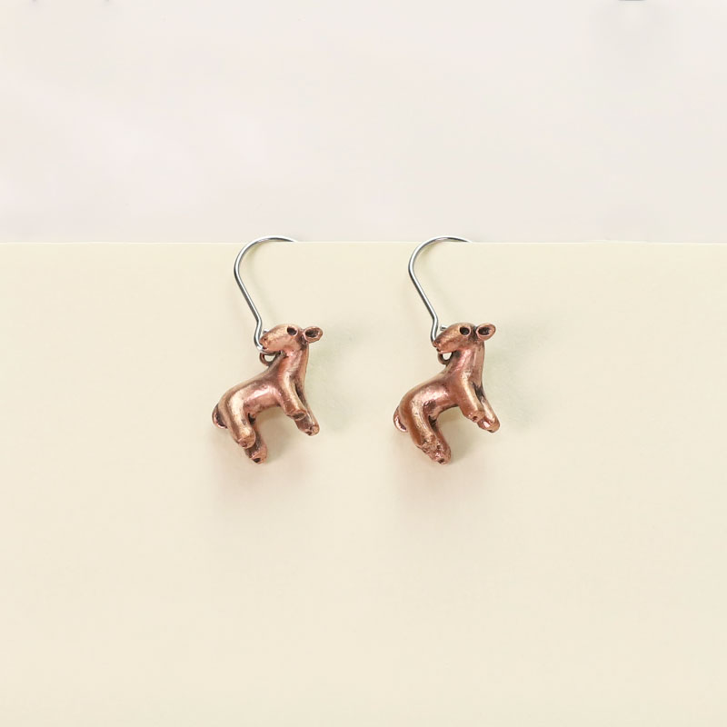 鹿埴輪　フックピアス