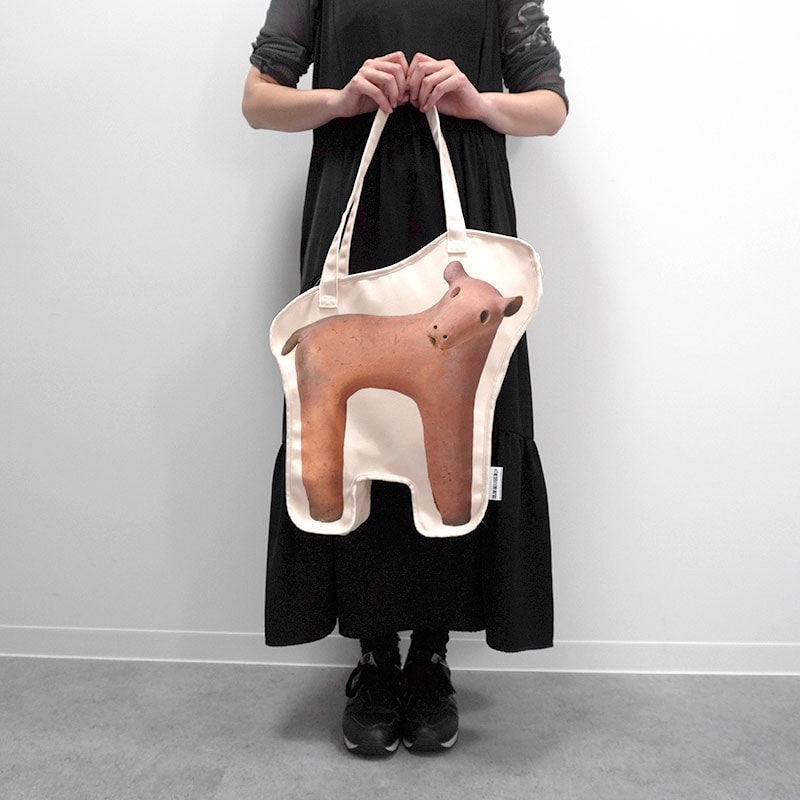 抱える! 埴輪鹿トートバッグ