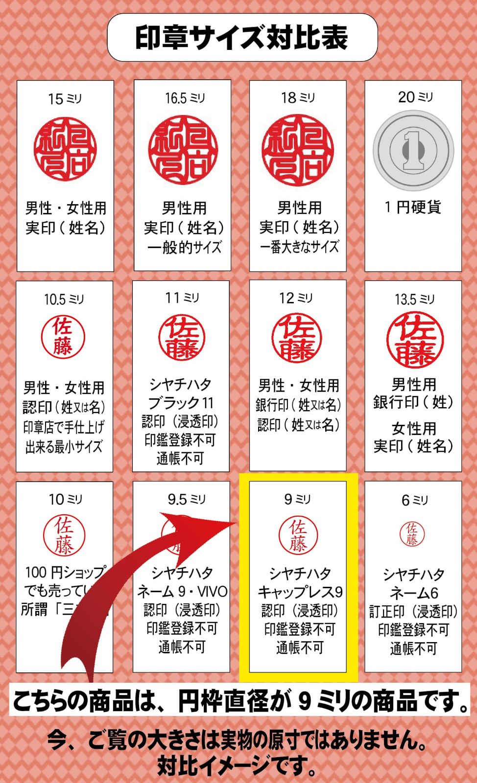 シヤチハタ キャップレス9 オーダーメイド