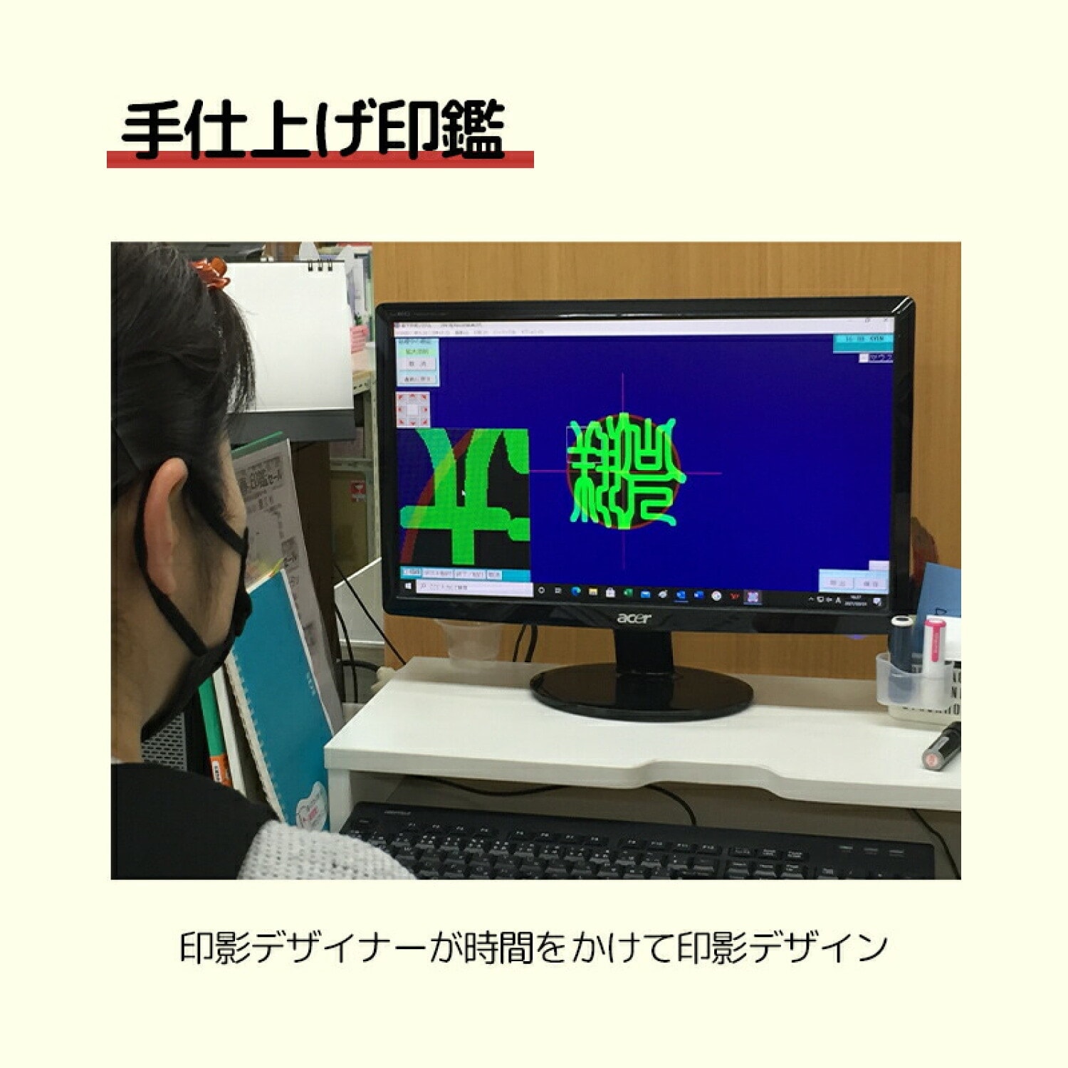 黒水牛 印鑑 13.5ミリ 15ミリ選べる直径 1本売 実印 銀行印 認印 ケース付き