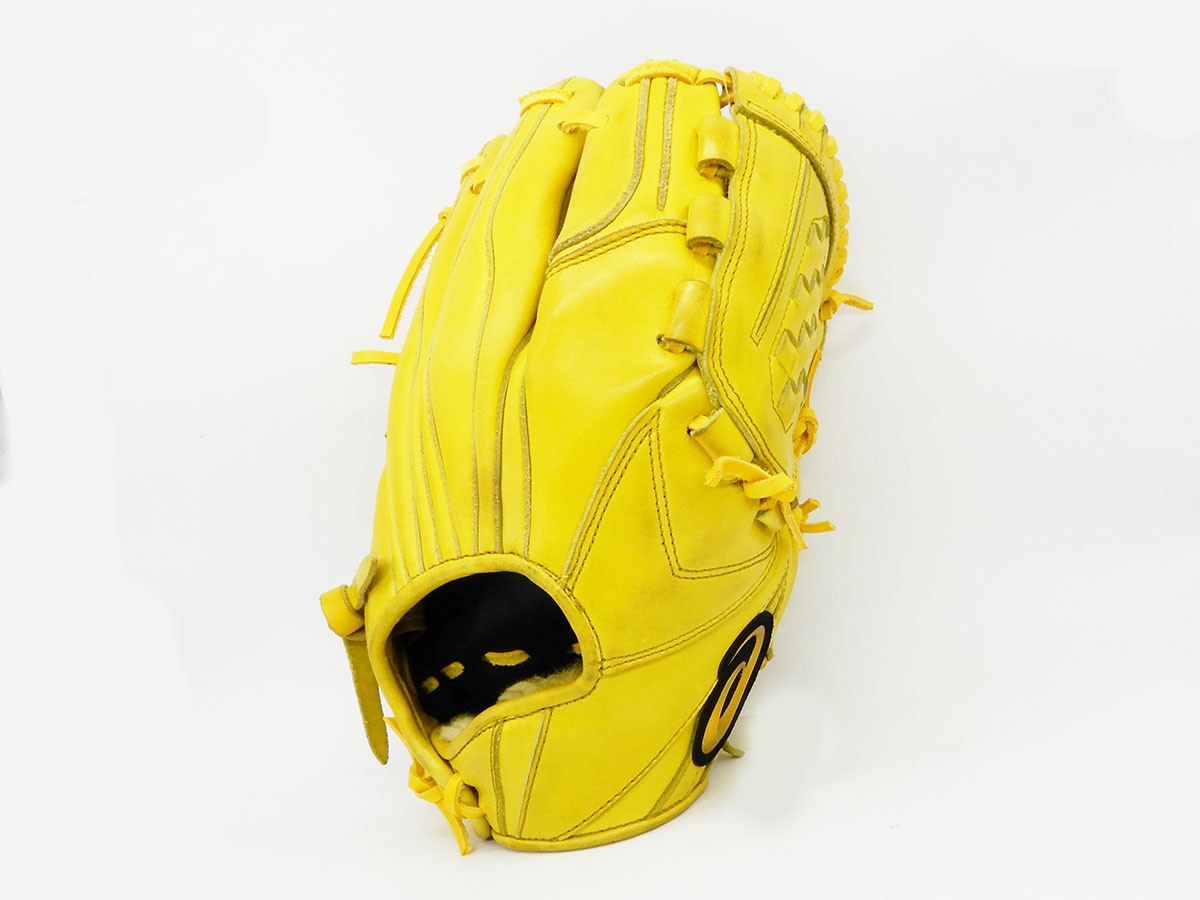 アシックス 投手黄色グローブ 野球 アシックス 軟式グローブ ゴールド