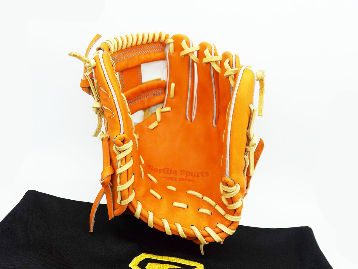 中古　GS当て挟み型　硬式内野グローブ GSグローブ 内野グローブ 当て挟み型 球児先生仕様Hウェブ