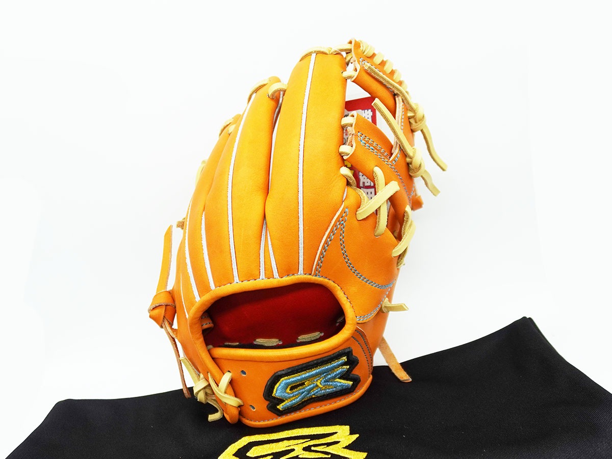 中古　GS当て挟み型　硬式内野グローブ GSグローブ 内野グローブ 当て挟み型 球児先生仕様Hウェブ