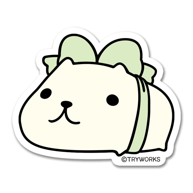 ステッカー ホワイトさん4 | ステーショナリー,シール