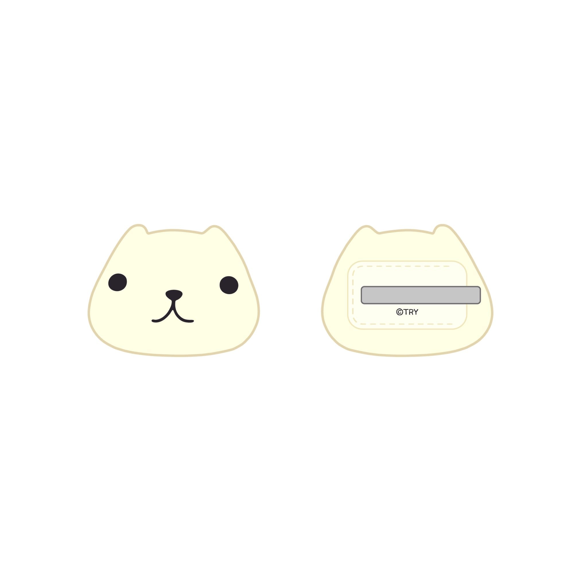 カピバラさん ぬいぐるみヘアクリップ-ホワイトさん | ファッション