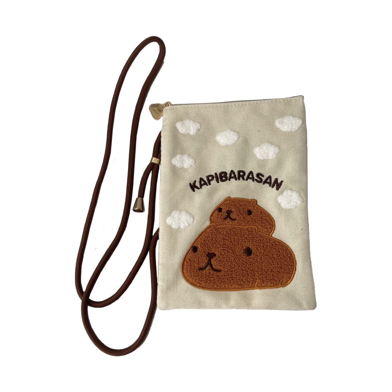 サガラ刺繍スマホショルダーバッグ | 雑貨 | | カピバラさんキュルッと