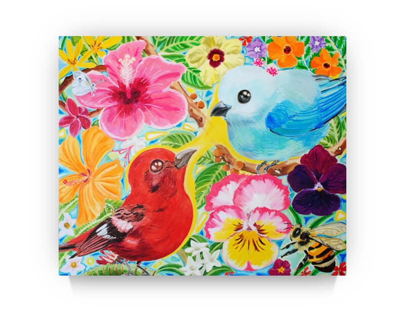 石原英介 イシハラエースケ 絵画 妖精 花 石原英介「愛のテレパシー Telepathy of Love」｜求龍堂