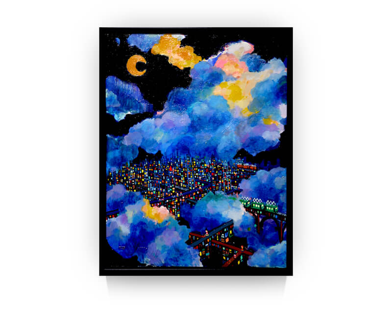 大谷太郎「夜空のまち」