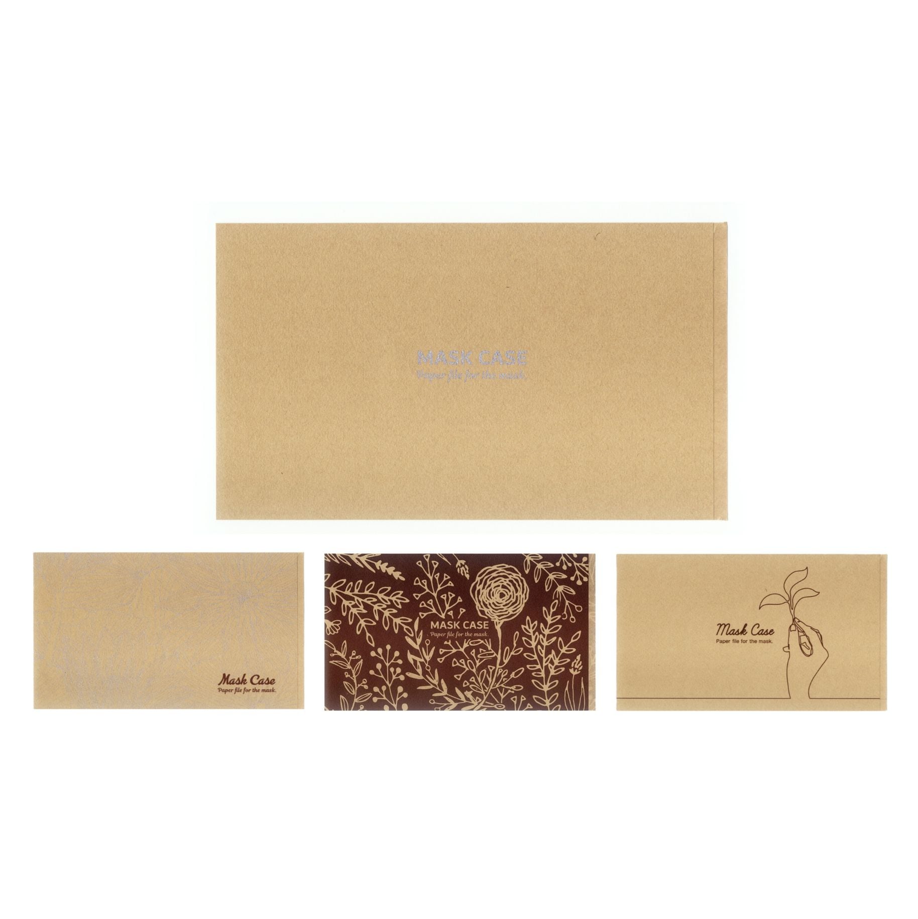 九州紙工 マスクケース クラフト 200枚 お徳用 携帯用 使い捨て 紙製 結婚式 飲食店 カフェ 美容室 歯医者 仮置き おしゃれ 日本製 簡易一時保管MC-6789-200