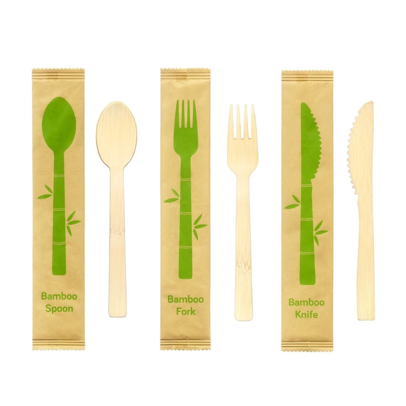 九州紙工　竹製 スプーン バンブーカトラリー クラフト完封 バンブースプーン　17cm 紙包装　1,000本入り　竹製　個包装　使い捨て　エコ　カフェ　アウトドア おもてなし