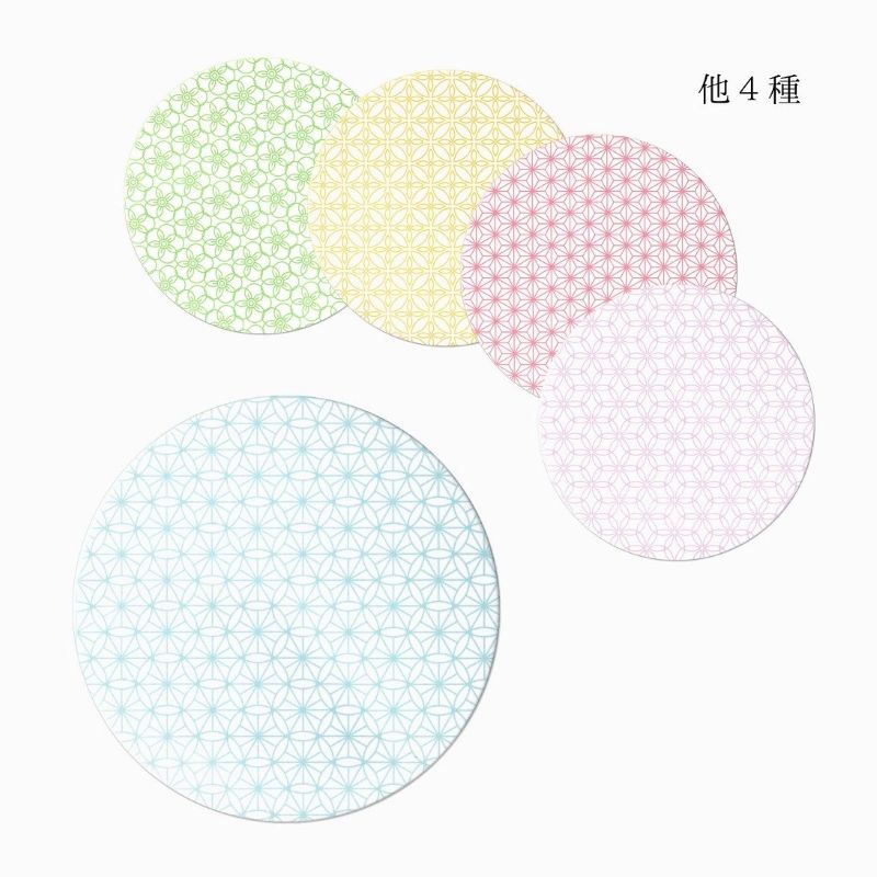 九州紙工 紙コースター 1,000枚入り HANAシリーズ 丸型 90 業務用 大容量 使い捨て 飲食店 居酒屋 旅館 和風 かわいい 日本製