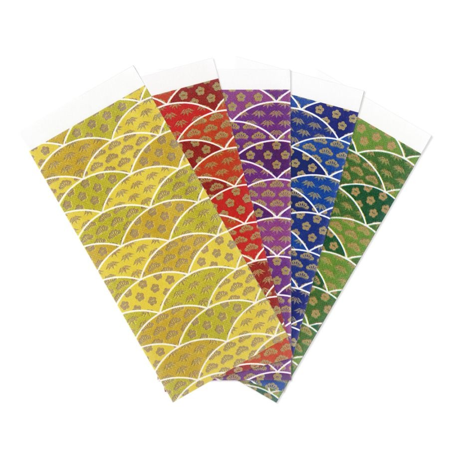 九州紙工 箸袋 松竹梅シリーズ 檸檬 朱 藤 蒼 翠 500枚入り 紙製 和風  業務用 国産 日本製  飲食店 居酒屋 料亭 懐石 高級 ホテル 旅館 SYO