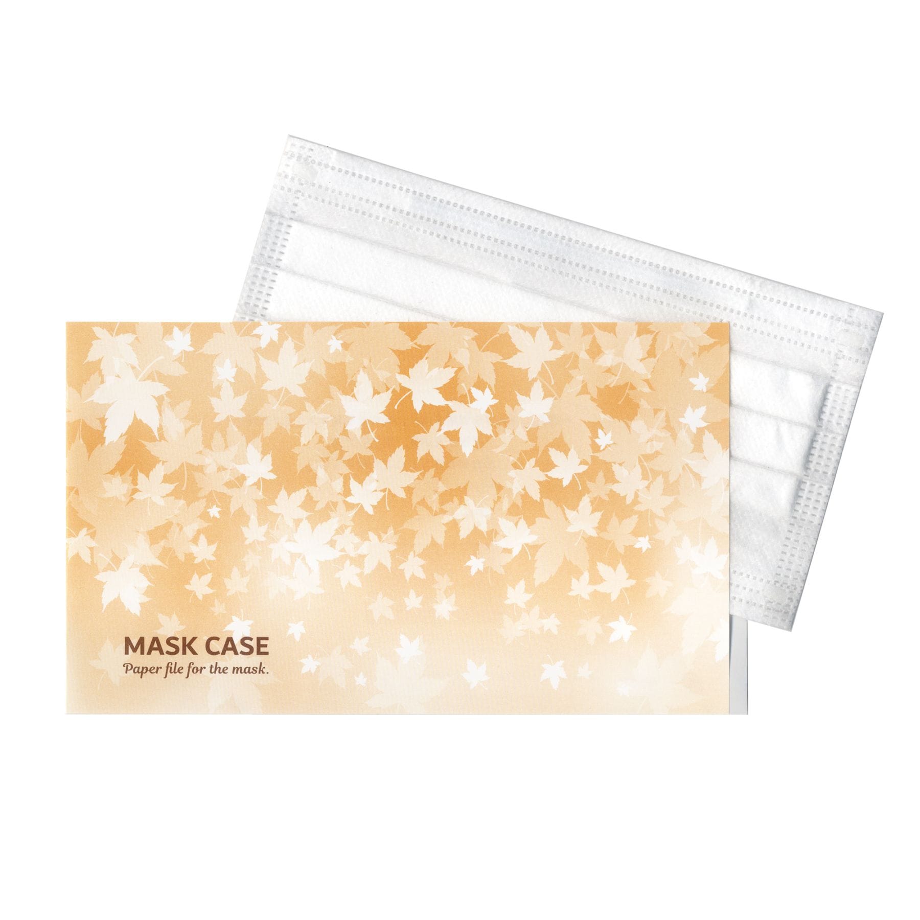 九州紙工 マスクケース秋  もみじ 200枚入り 携帯用 使い捨て 紙製 飲食店 カフェ 美容室 歯医者 仮置き おしゃれ 日本製 簡易一時保管 MC-11